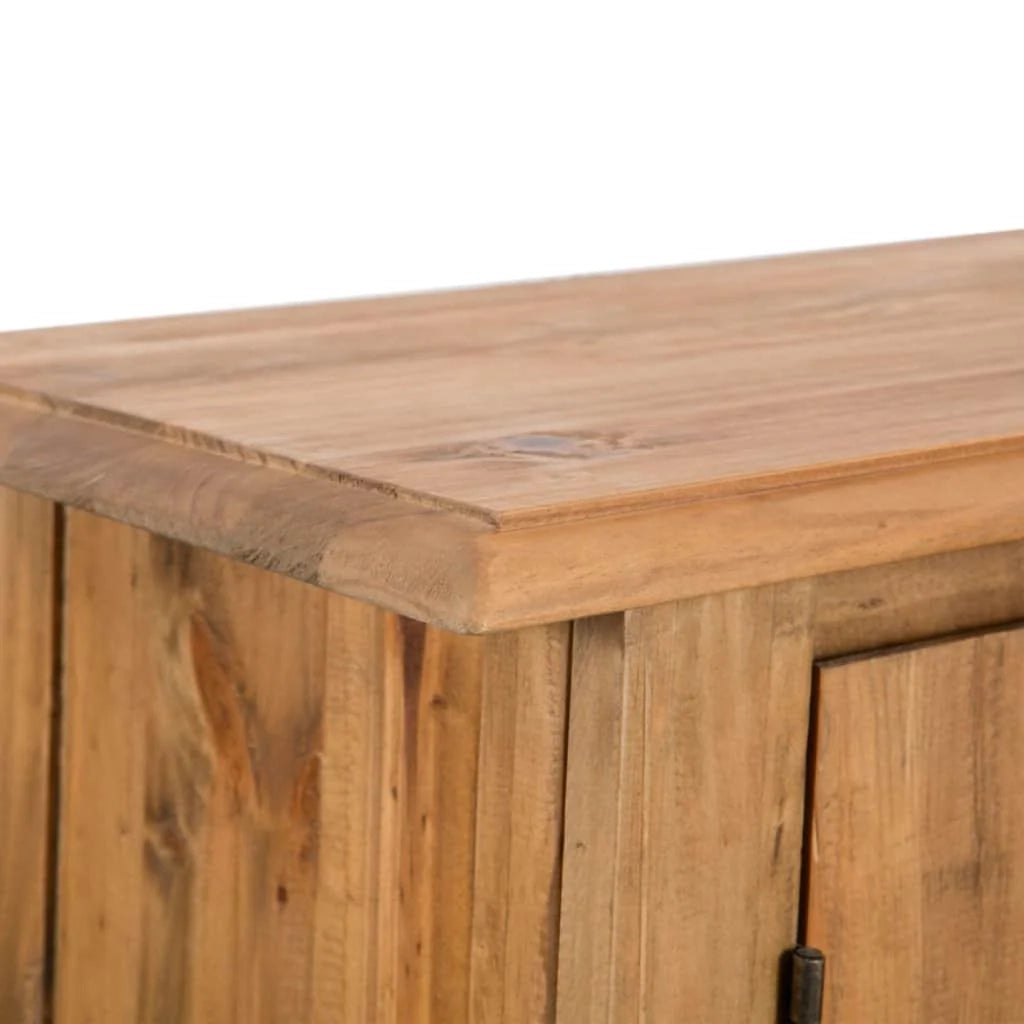 Credenza da bagno mobiletto consolle mobiletto laterale pino massello riciclato 70 cm marrone 4402225