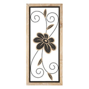Pannello In Ferro E Legno Koman -a- cm 26x2,5x60