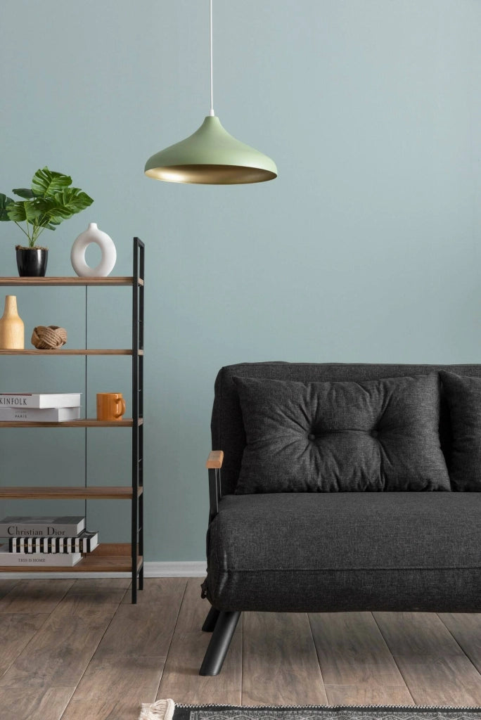 Calvin, Divano Letto 2 Posti Contenitore, 133x78 cm Grigio Cenere