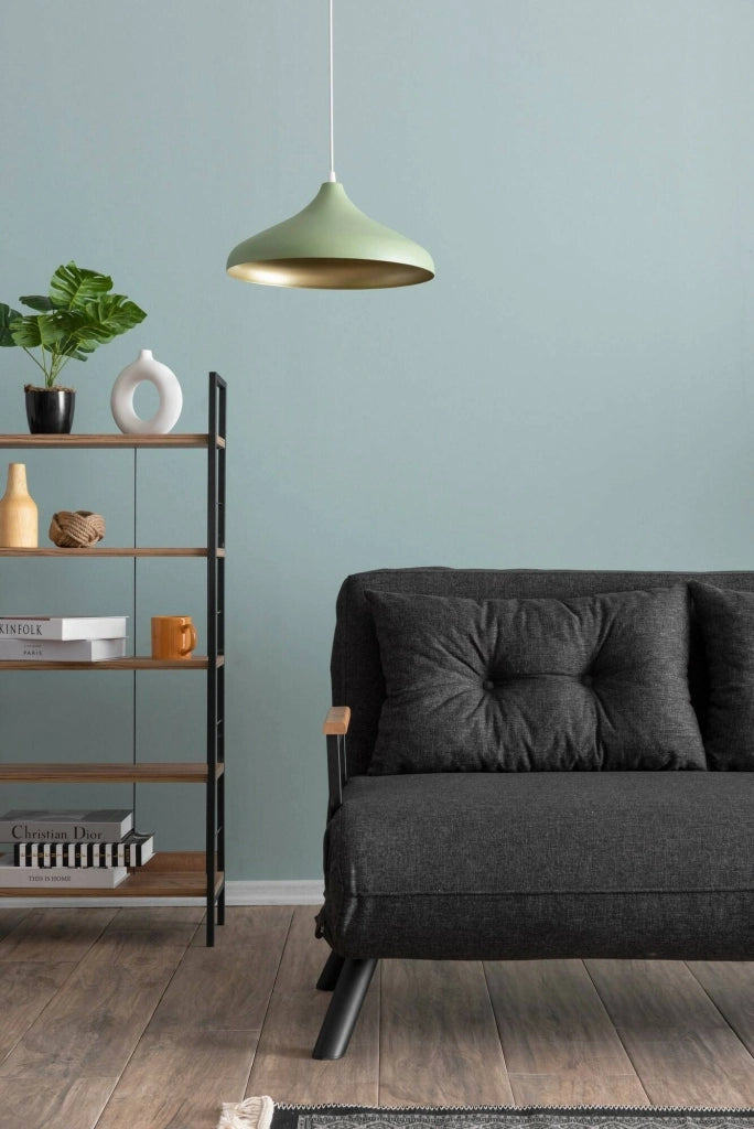 Calvin, Divano Letto 2 Posti Contenitore, 133x78 cm Grigio Cenere