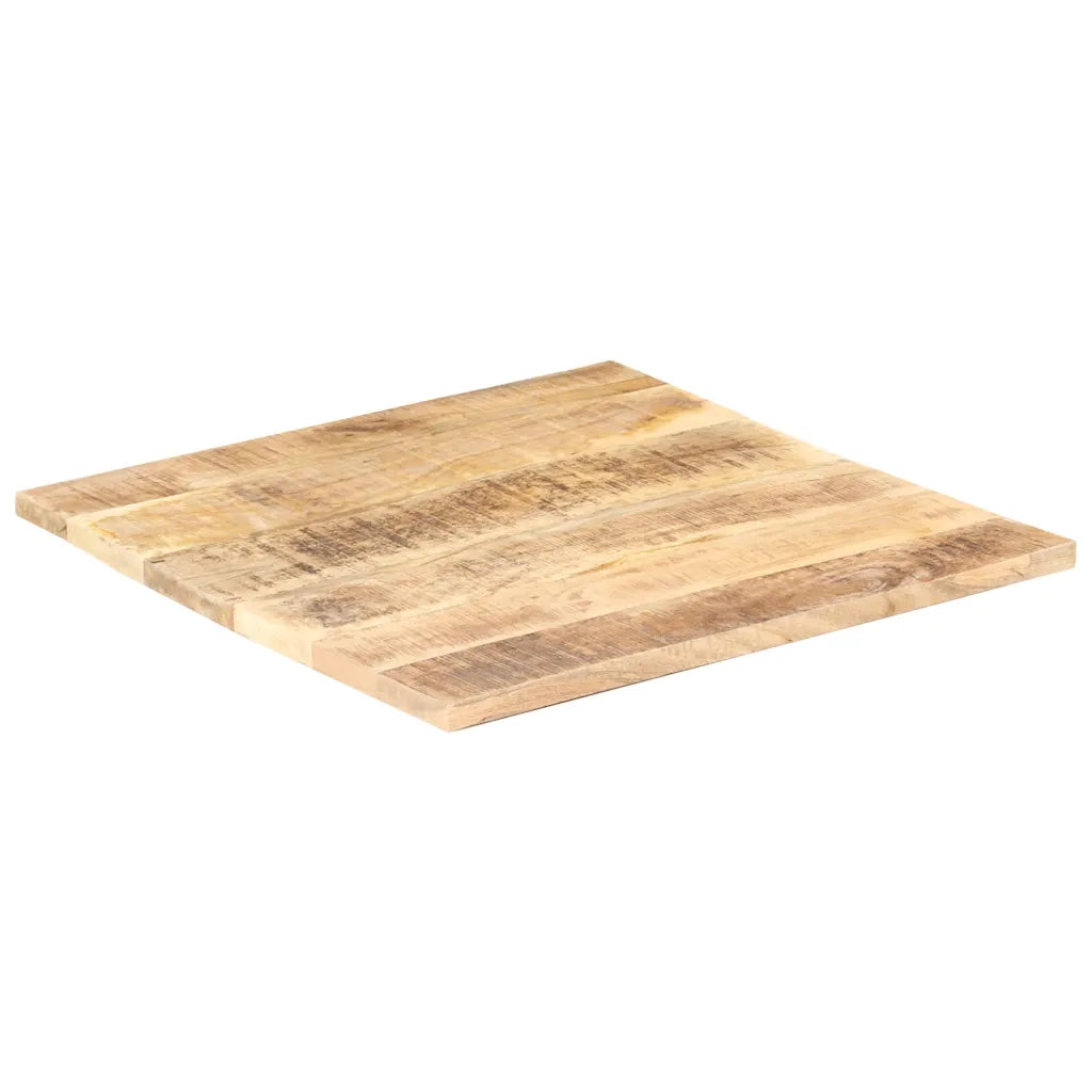 Piano Tavolo in Legno Massello di Mango 25-27 mm 80x80 cm