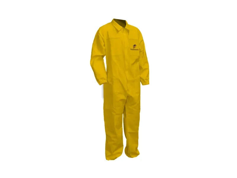 Art.227 Tuta apicoltura 8 tasche in cotone 100% con zip e polsi elasticizzati - Giallo - L