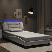 Giroletto con LED senza Materasso Hvar Bianco 100x200 cm 3213914