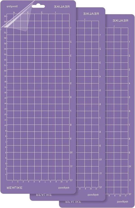 Matrice di taglio adesiva forte 45" x 12" - Sostituzione per Cricut Joy - Matrici di taglio adesive - 3 Pack
