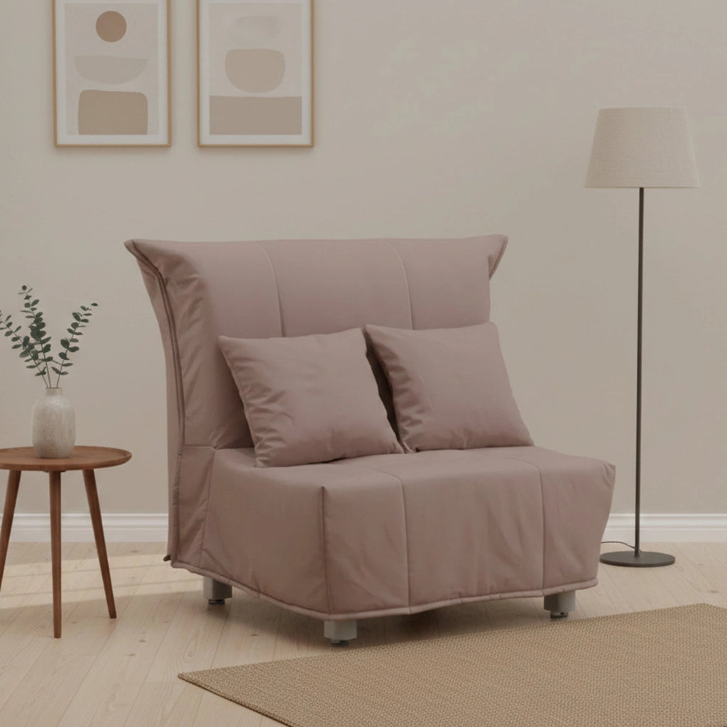 Poltroncina Andreou, Poltrona Sfoderabile Made in Italy, 85x90x85h cm Grigio Tortora