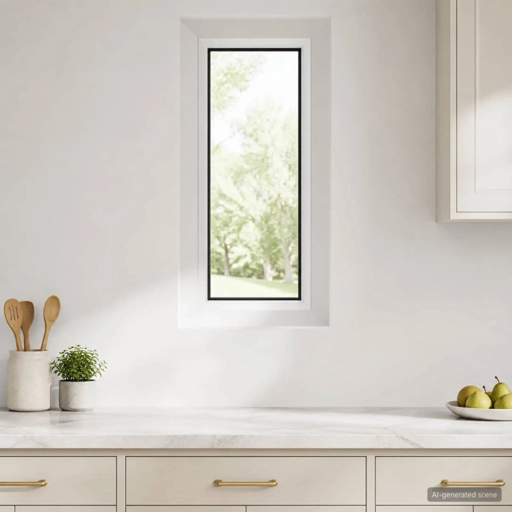 Finestra Cantina RISOR 30 x 80 cm PVC e Vetro 42047980