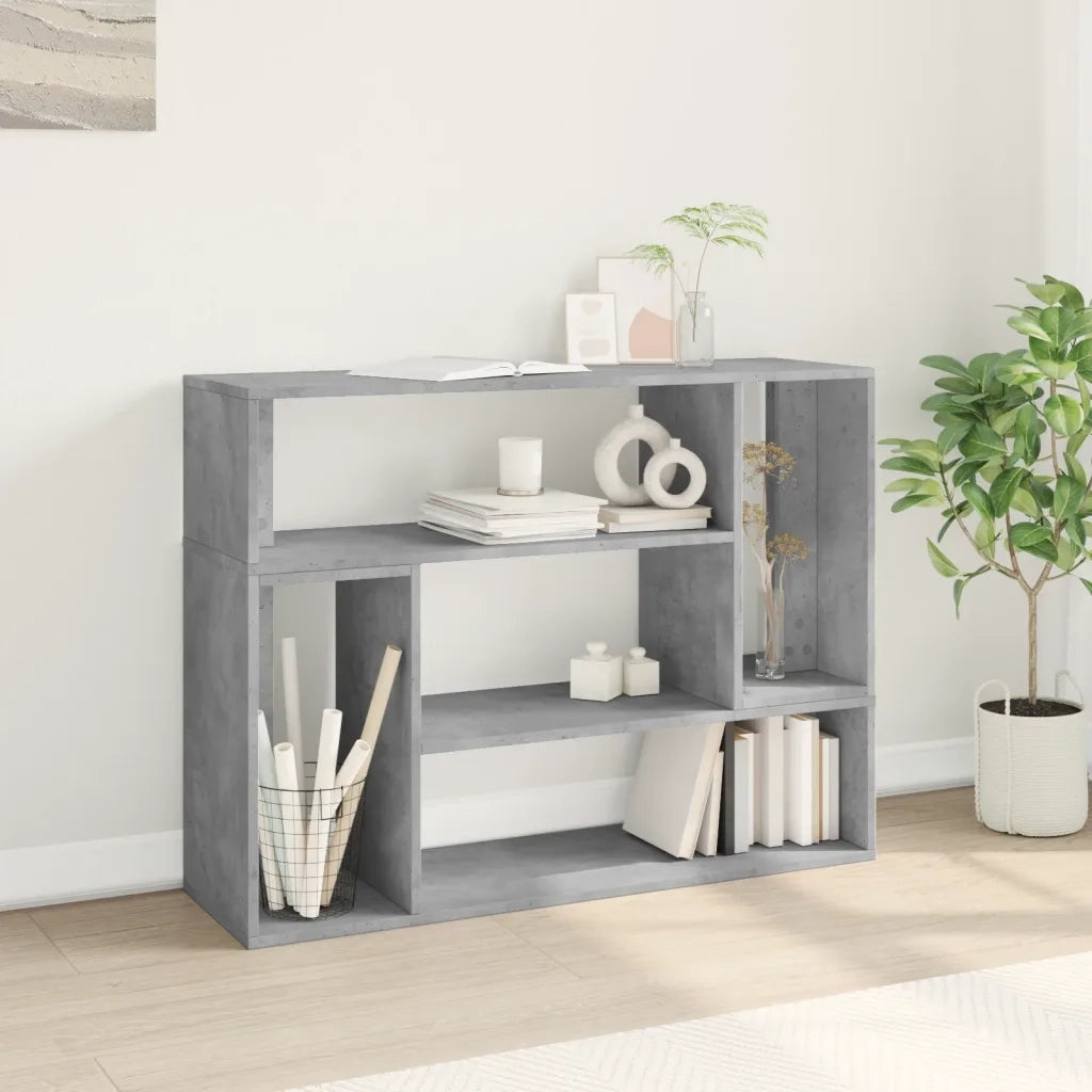 Mobili TV Muro 2 pz-Credenza per TV Grigio Cemento 100x30x50cm Legno Multistrato