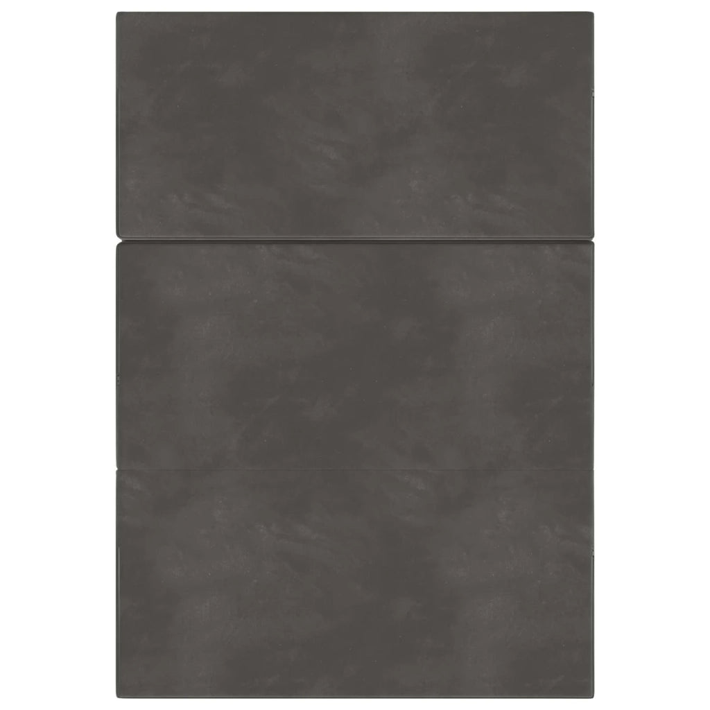 Divano Letto Pieghevole 140 x 67 x 45 cm Grigio Scuro 900228