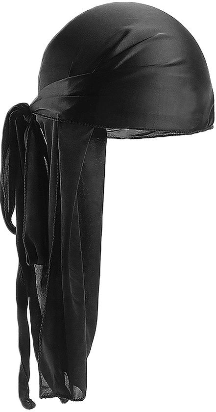 2 pacchi di cuffie da hiphop in seta, unisex, cuffie da pirata, cappelli da baseball, cuffie da golf soffici, adatte per hiphop, uso quotidiano, nero