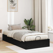 Letto ottomano Rovere Nero 80,5 x 200 cm Legno multistrato
