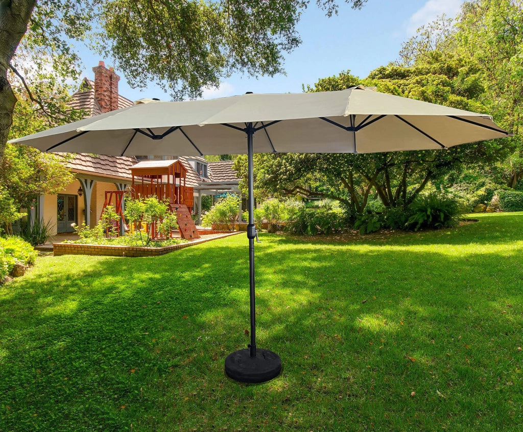 Ombrellone doppio da giardino TILIA beige peso 12,3 kg dimensioni 460x270x245 cm