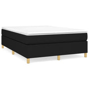 Letto matrimoniale | Letto per adulti | Struttura Letto a Rete a Molle Nero 140x190 cm in Tessuto