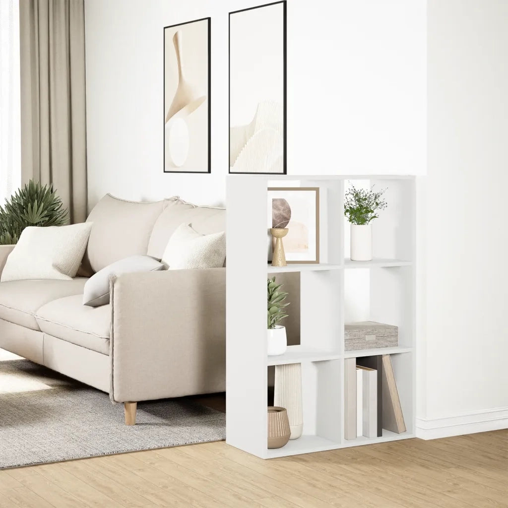 Libreria Divisorio Bianca 69,5x29x103,5 cm in Truciolato 858012
