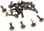 Pennelli a spacco 200 pezzi - Accessori di fissaggio metallici - Testa rotonda - Per scrapbooking - Attività DIY - Adatto a tutti i livelli - Spilli