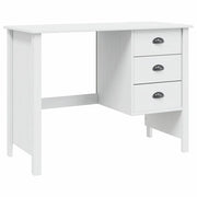 Scrivania | Tavolo da Ufficio con Cassetti HILL Bianco 100 x 45 x 74 cm