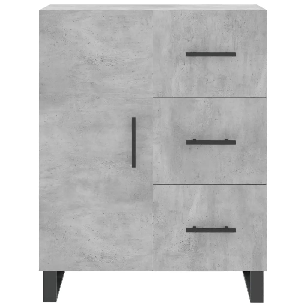 Credenza | Madia | Buffet da pranzo | Armadio da pranzo Grigio Cemento 69,5x34x180 cm in Legno Multistrato