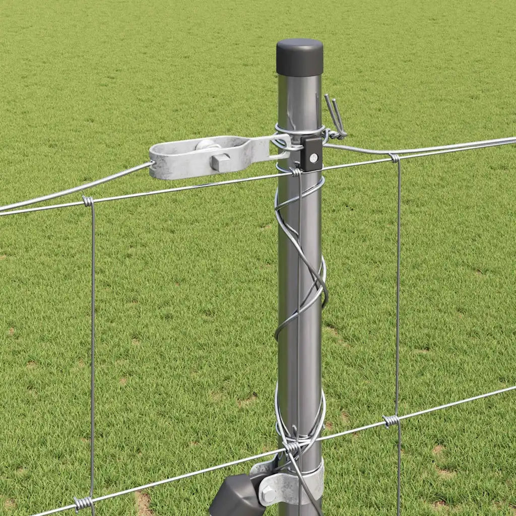 Palo della recinzione Zincato 25 x 1,6 m Acciaio