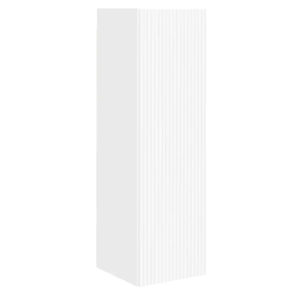 Mobile TV da parete 2 pz-Set di 2 Mobile TV a Muro-Credenza TV Bianco 30 x 31 x 100 cm