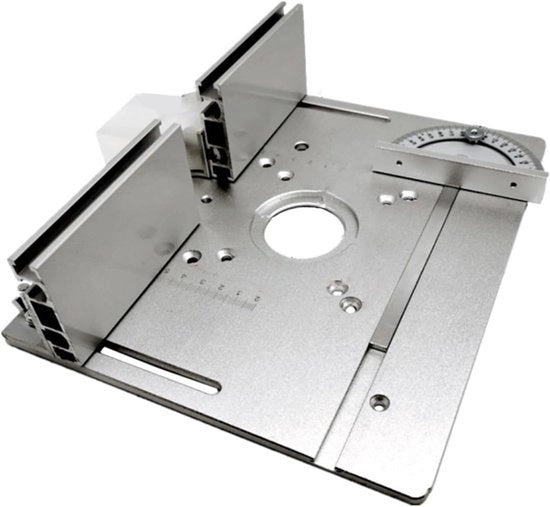 Piastra di Ingranaggio per Router - Precisione per Lavorazione del Legno - Ogni Due Fori di Montaggio - 85x85mm 70x60mm - Alluminio