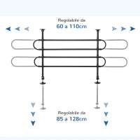 - Griglia di Protezione Regolabile per i Animali Domestici Adatto a Ogni Auto Nero