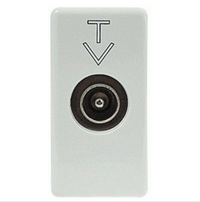 presa antenna tv diretta coassiale serie gewiss gw20381