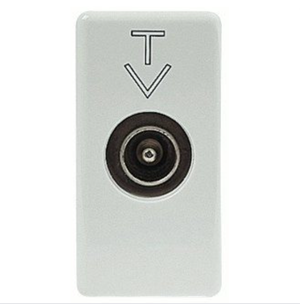 presa antenna tv diretta coassiale serie gewiss gw20381