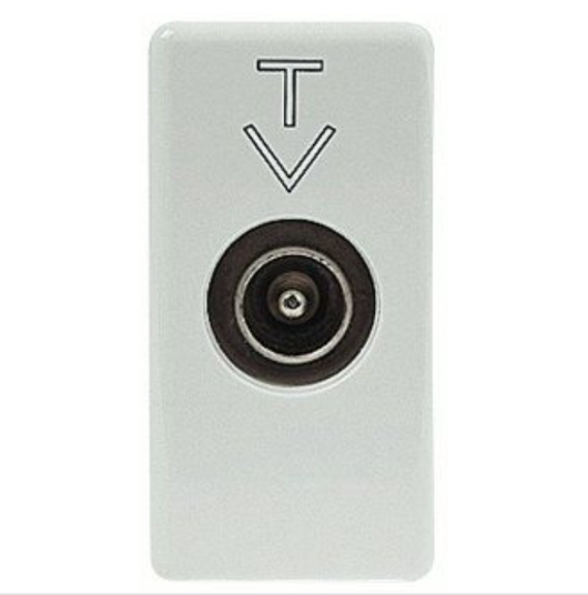 presa antenna tv diretta coassiale serie gewiss gw20381