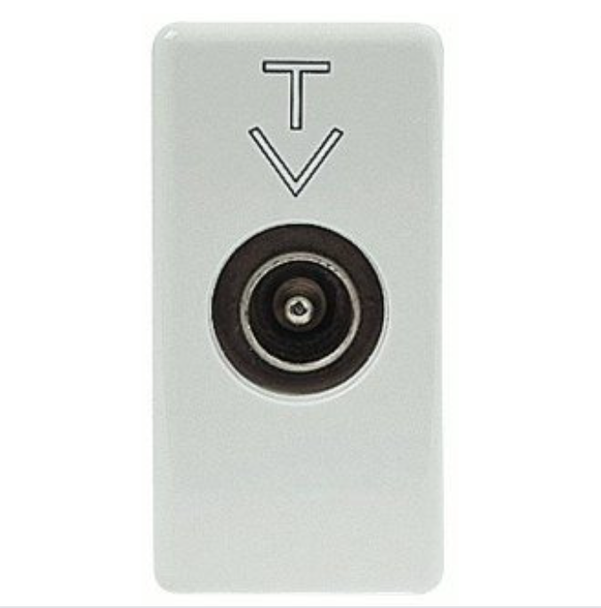 presa antenna tv diretta coassiale serie gewiss gw20381