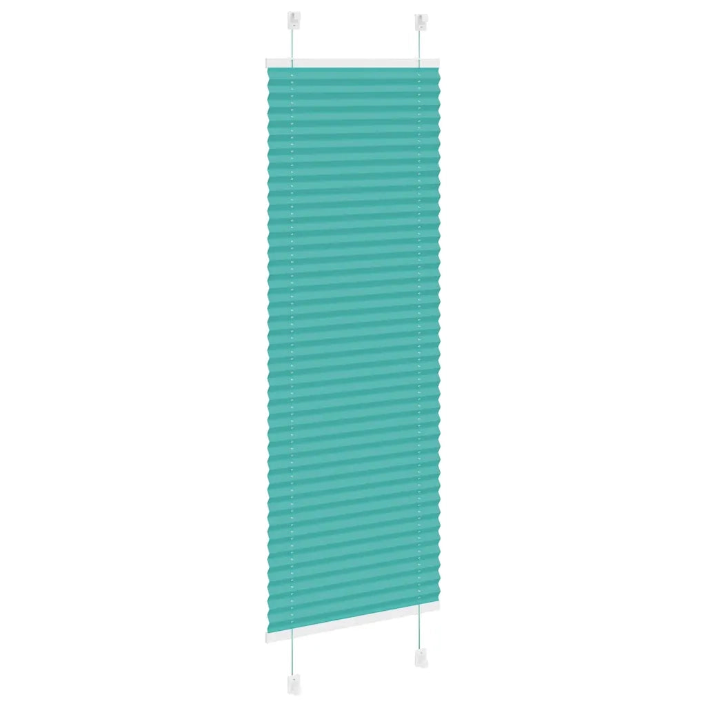 Tenda Plissettata Verde petrolio 45x100 cm Larghezza Tessuto 4015370