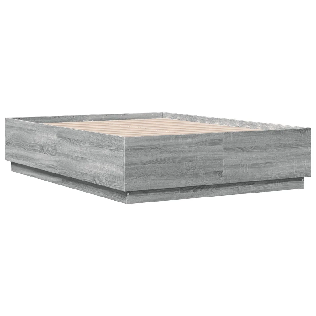 Giroletto-Struttura Letto Grigio Sonoma 120x190 cm in Legno Multistrato 223724