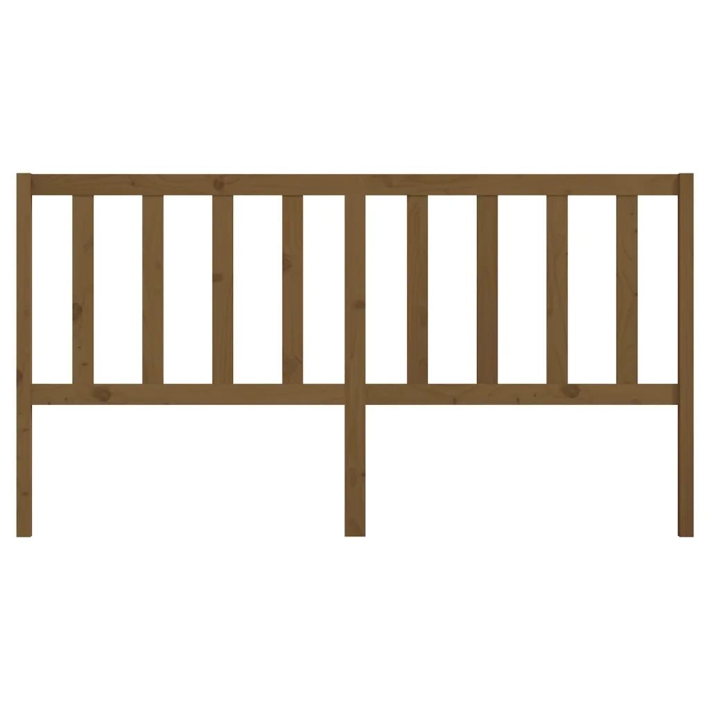 Testiera per Letto Miele 186x4x100 cm in Legno Massello di Pino