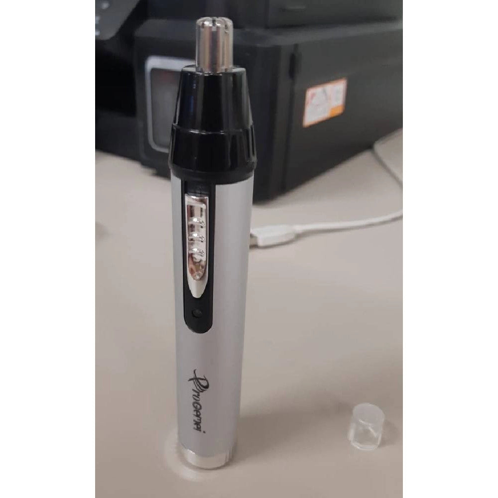 Trade Shop - Rifinitore Elettrico Trimmer Per Naso Orecchie Capelli 2 In 1 Gm-3105 Senza Fili -