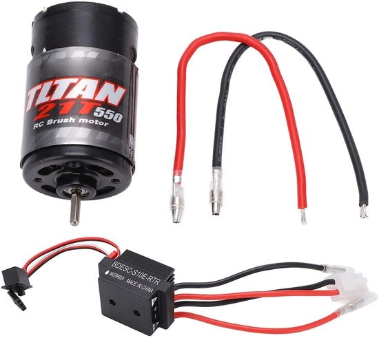 Motore RC 550W - ESC 320A idroimpermeabile - Avvolgimento in rame - Resistente agli urti - Alta durata - Rotor bilanciato con precisione - Motore modello