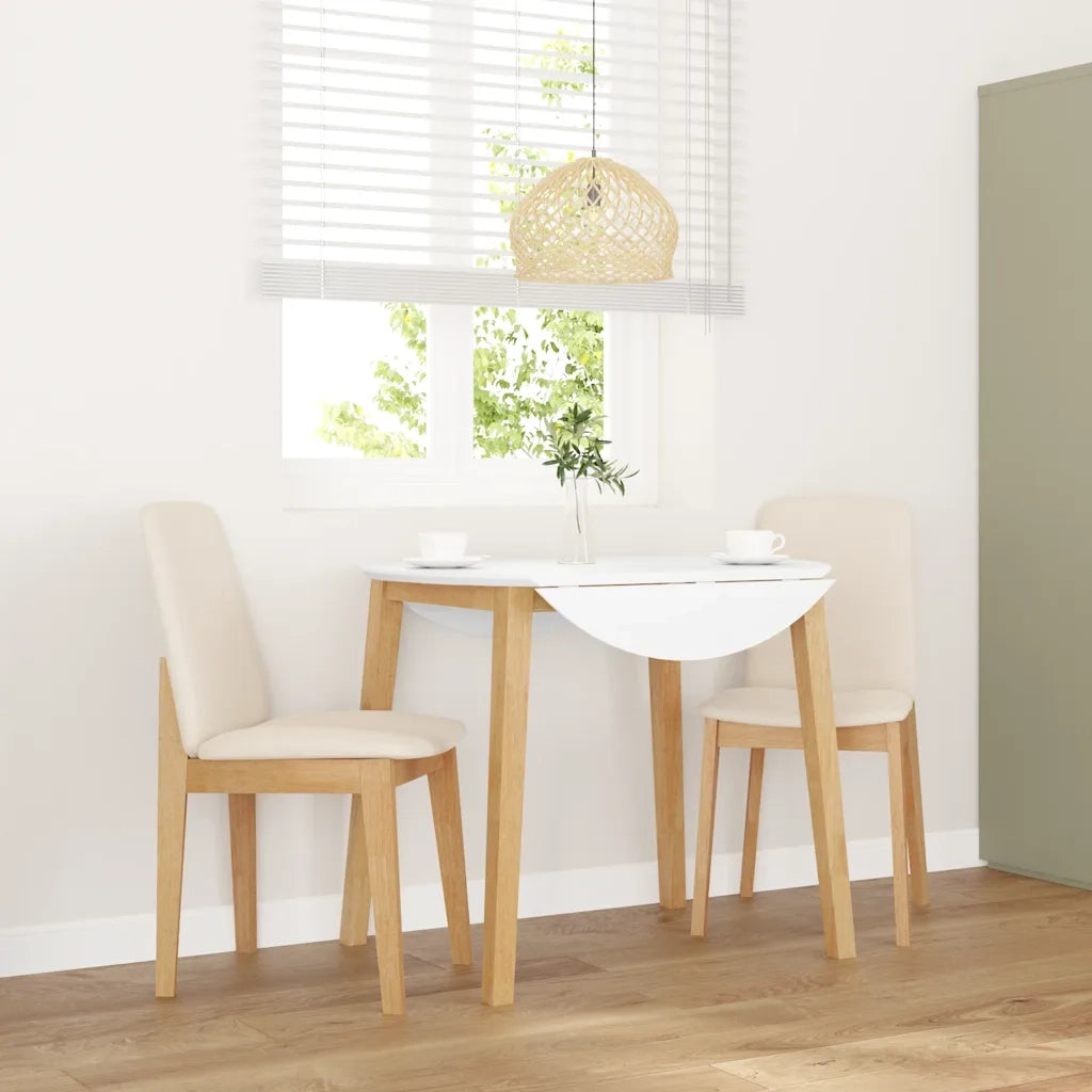 vidaXL Sedie da Pranzo con Cuscini 2 pz in Legno Massello di Hevea