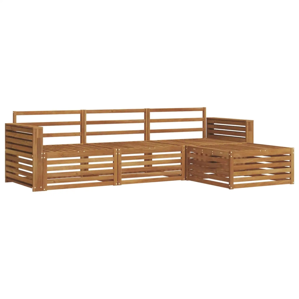 Set di divani da esterno 4 pcs Naturale 3373264