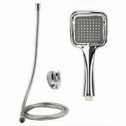 Trade Shop - Kit Doccetta Doccino Soffione Doccia Bagno Laccio 1,8 Mt Staffa 59171 Quadrata -