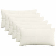 Federa 6 pcs ALMELO Crema 40 x 70 cm corduroy 914490