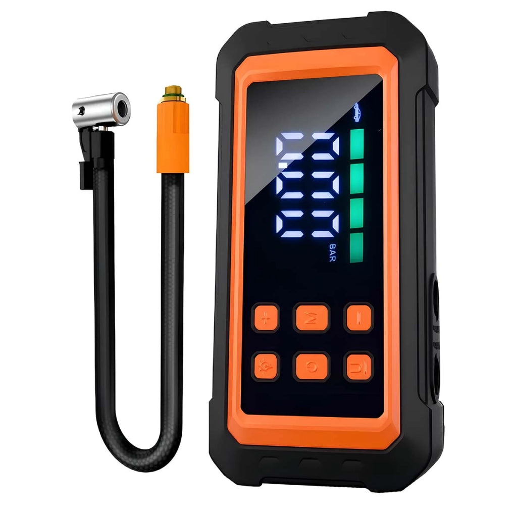 Apparecchio Multifunzione Avviatore per auto e con compressore d'aria Nero / Arancione Avizar