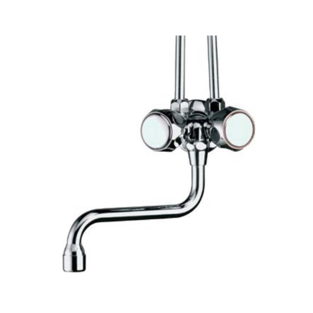 Gruppetto per scaldabagno tipo antigocciolamento idral 0176 ottone cromato