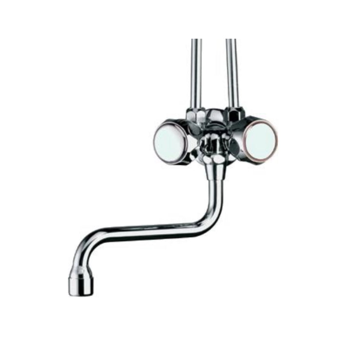 Gruppetto per scaldabagno tipo antigocciolamento idral 0176 ottone cromato