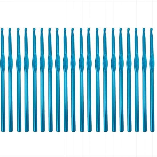 Set di 20 aghi da cucire in alluminio da 5 mm, aghi da cucire leggeri per progetti di cucito DIY, attrezzi per cucire per principianti e adulti (blu)