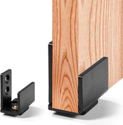 Porta di garage adattabile fissata al muro con guida del pavimento clip - inclusa la viti.