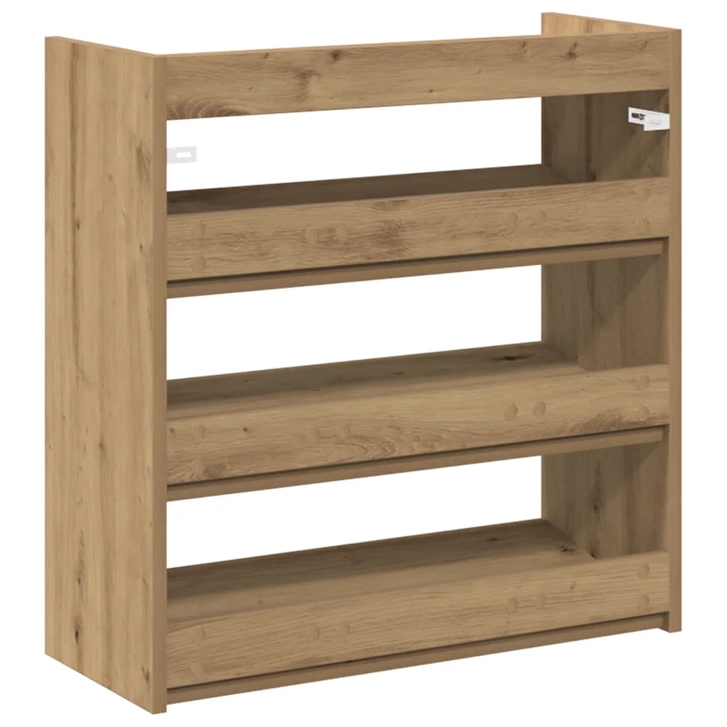 Scarpiera | Mobile per scarpe Rovere Artigianale 60x25x62 cm in Legno Multistrato