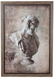 Biscottini Quadro in legno Dipinto anticato cornice L60xPR2xH90 cm Qualità Garantita