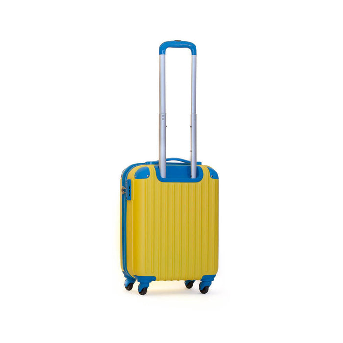 Trolley Valigia Rigido Bagaglio a Mano in ABS 4 TSA Ruote Ravizzoni Luna Giallo