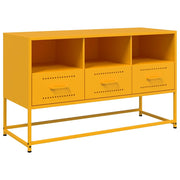 Mobile TV | Armadietto TV | Mobile Porta TV Giallo Senape 100,5x39x60,5 cm in Acciaio