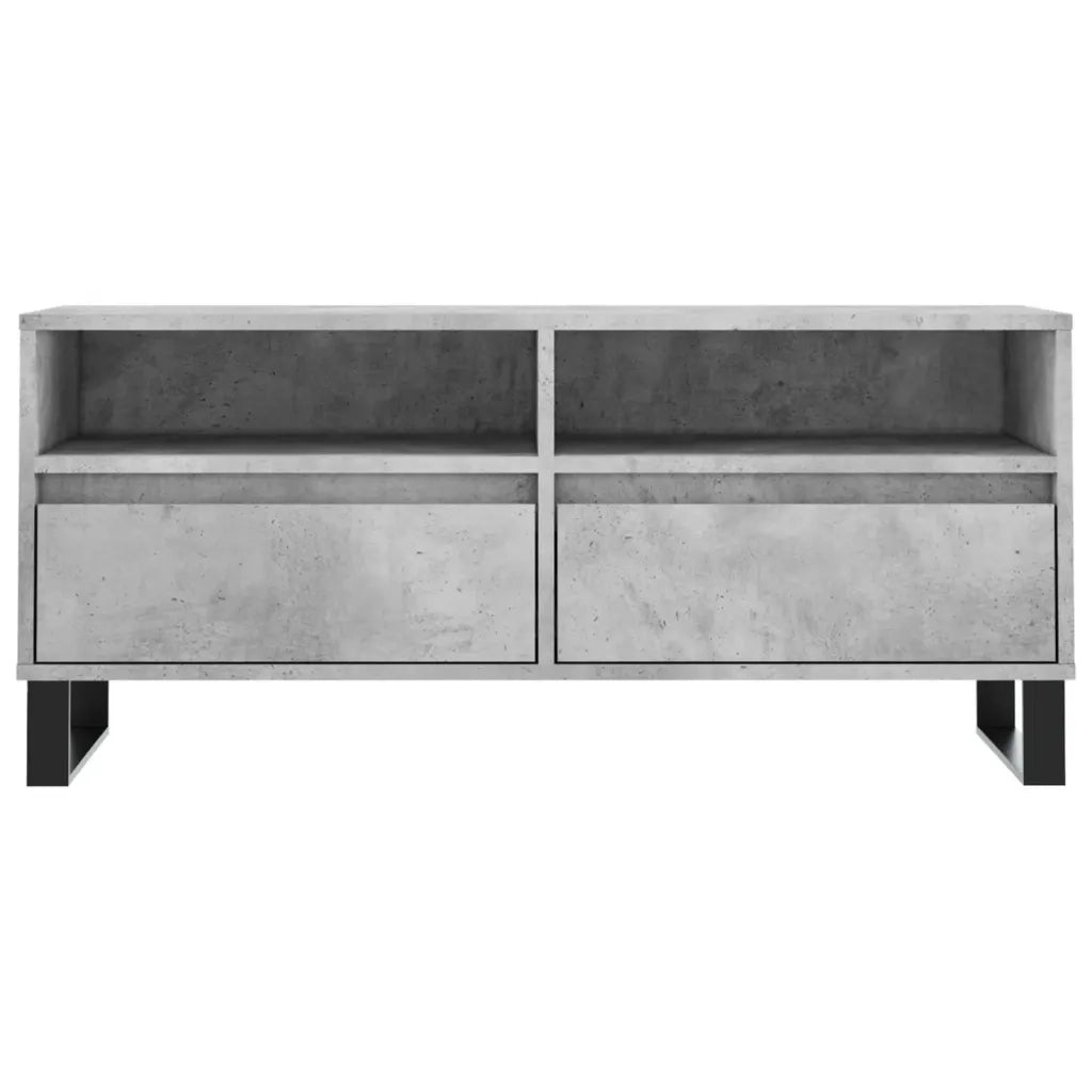 vidaXL Mobile per TV Grigio Cemento 100x34,5x44,5 cm Legno Multistrato