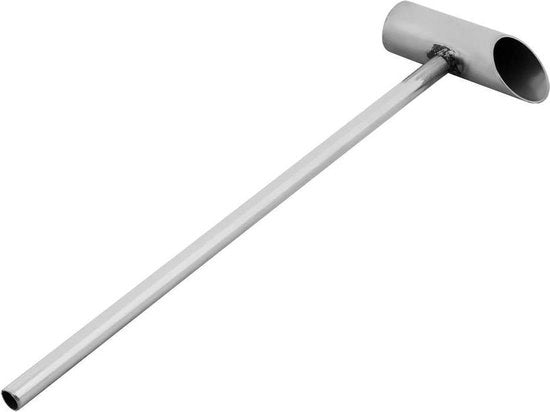 Macchina per caramelle in cotone a 29cm/11.6in con manico in acciaio inossidabile a prova di corrosione - Zilver - modello senza marchio.