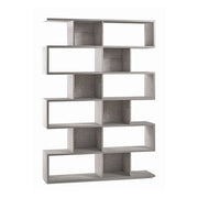 Libreria modulare 6 piani 150x37x215H cm in kit colore Cemento