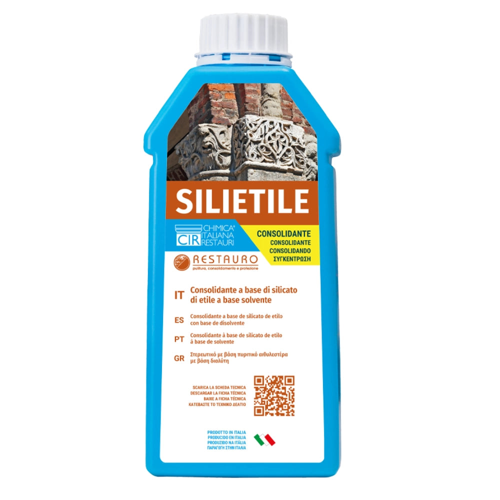 Consolidante a base di silicato di etile a solvente per restauro silietile 1 lt